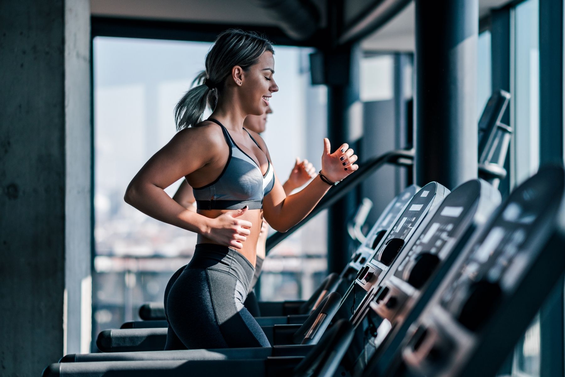 woman on cardio machine